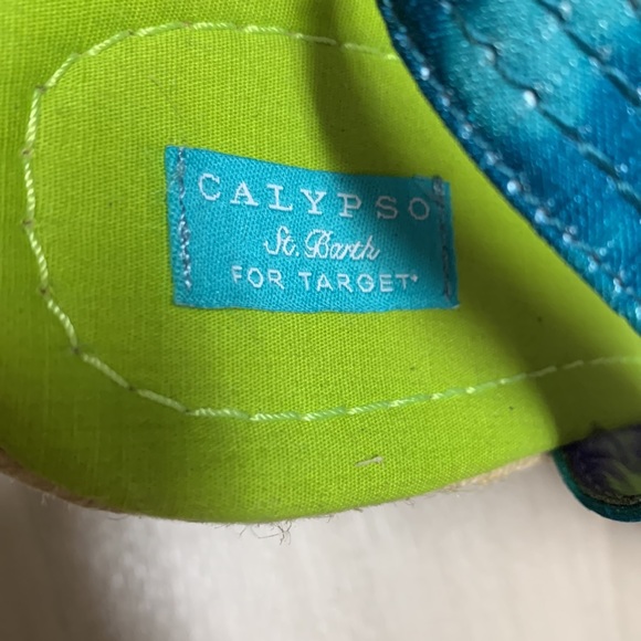 Calypso St. Barth for Target Blue and Green Size 7 Sandals - Picture 11 of 12